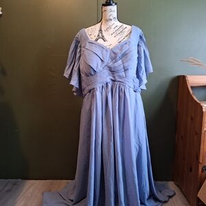 Elegant Blue Evening Gown